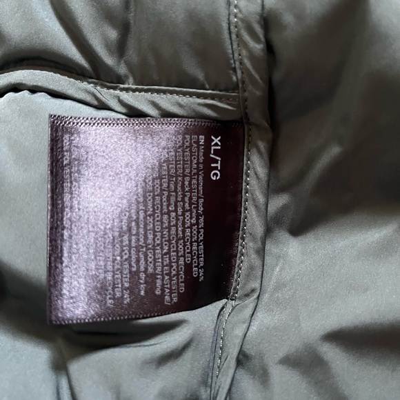 lululemon Wunderpuff Vest Tech CanvasDark Forest Green XL